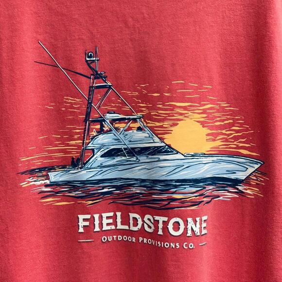Comfort Colors Fieldstone Outdoor Provisions Co. Graphic T-Shirt Boys XL NWT - Picture 4 of 6